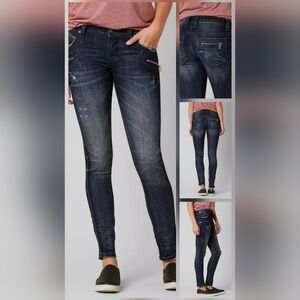 Rock Revival Moto Cladelle Skinny Stretch Jean - Sz 29